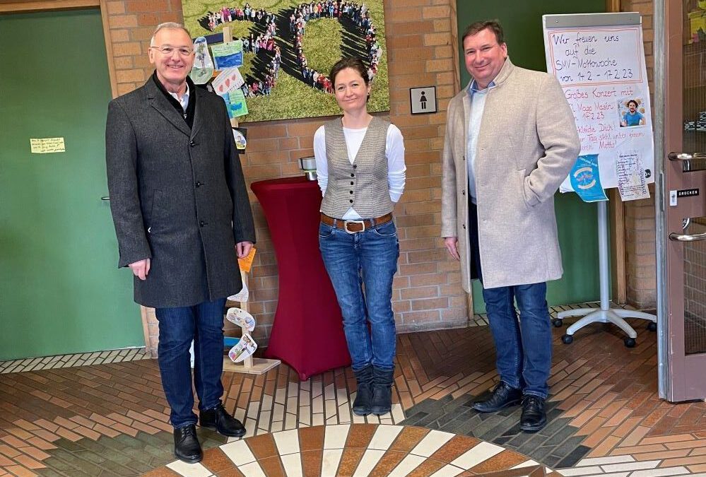 Gemeindebesuch in Haundorf – MdL Hauber besucht Bürgermeister Beierlein im Haundorfer Café HANS