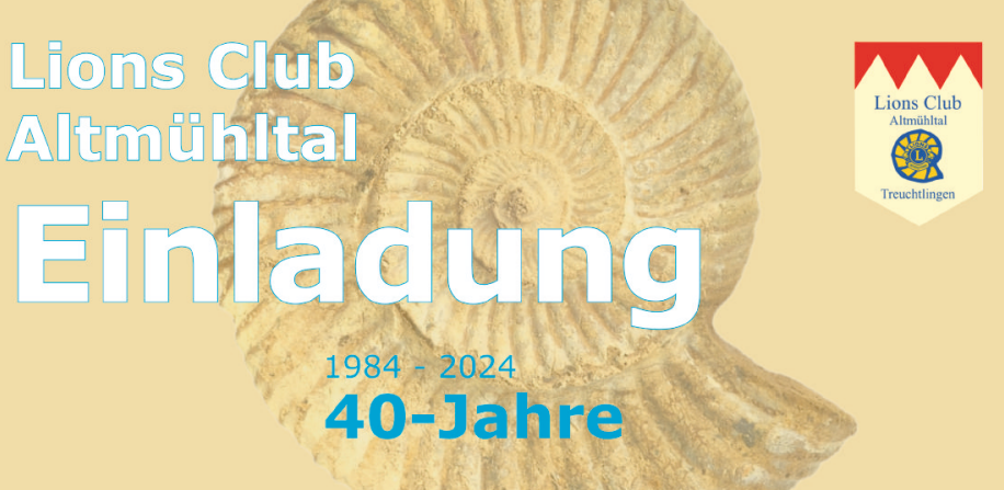 40 Jahre Lions Club Altmühltal — Anmeldung zum Festakt bis 6. April