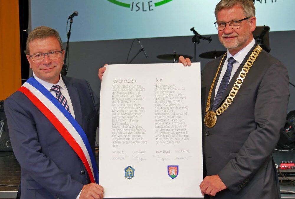 Gunzenhausen und Isle feiern 40 Jahre Städtepartnerschaft