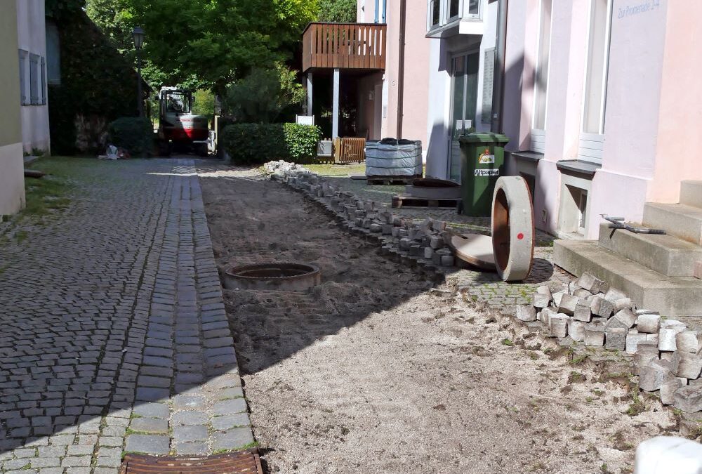 Stadt Gunzenhausen — Neue Rollatorspur wird gebaut