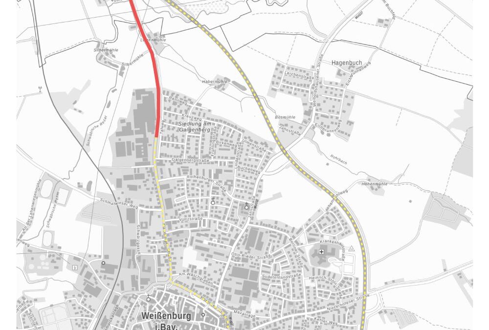 Gemeindeverbindungsstraße Weißenburg und Ellingen ab 3. September 2024 gesperrt
