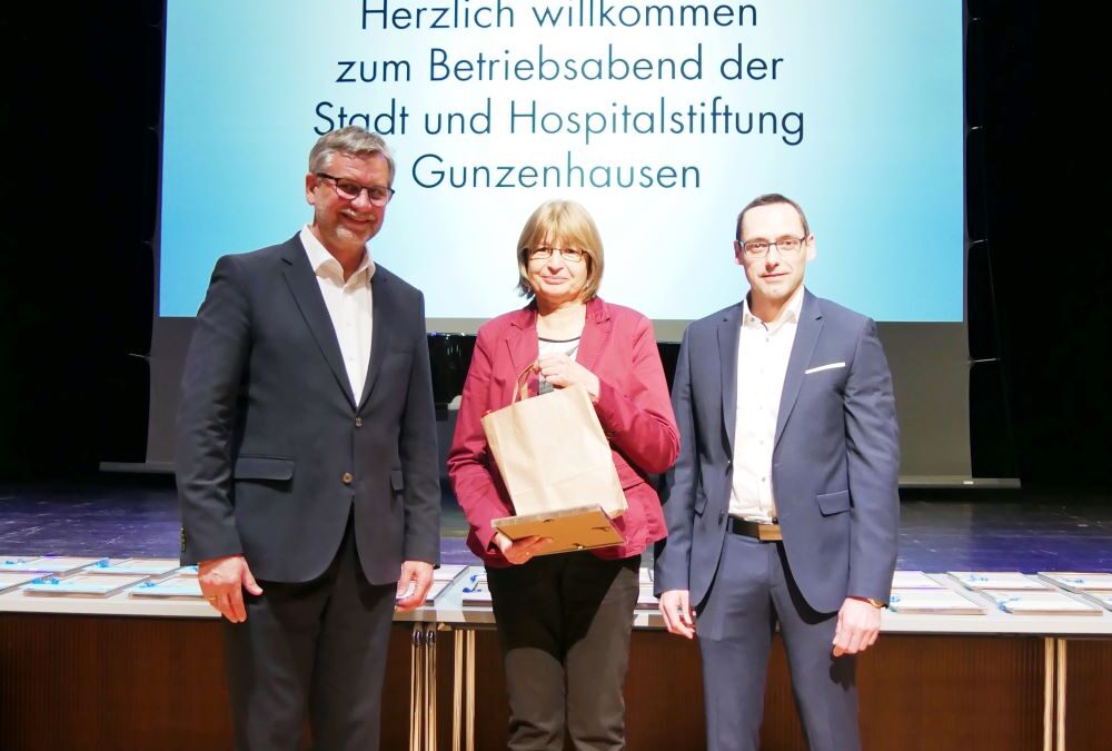 Betriebsjubiläen bei Stadt Gunzenhausen und Hospitalstiftung Gunzenhausen