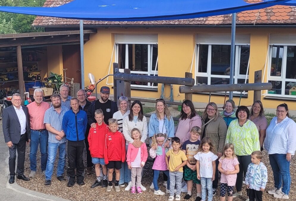 Sonnensegel für Montessori-Kinderhaus Weimersheim