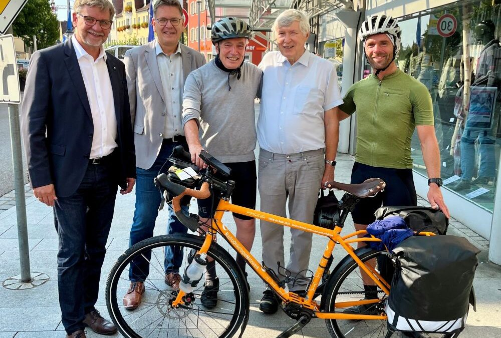 Stadt Gunzenhausen – Charity-Tour „Tour de Ron“ macht Halt in Gunzenhausen