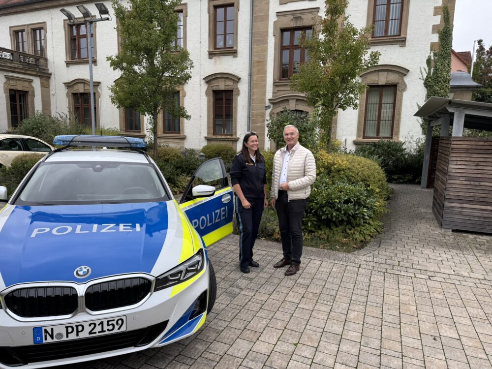 Bildunterschrift: Besuch in Gunzenhausen: (v. l.) EPHKin Simone Wiesenberg und MdL Wolfgang Hauber. Foto: MdL Wolfgang Hauber