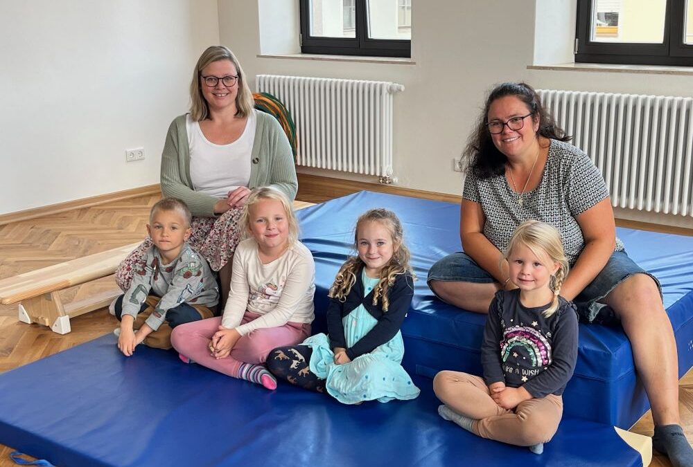 Sportgeräte finden neues Zuhause im Kindergarten Laubenzedel