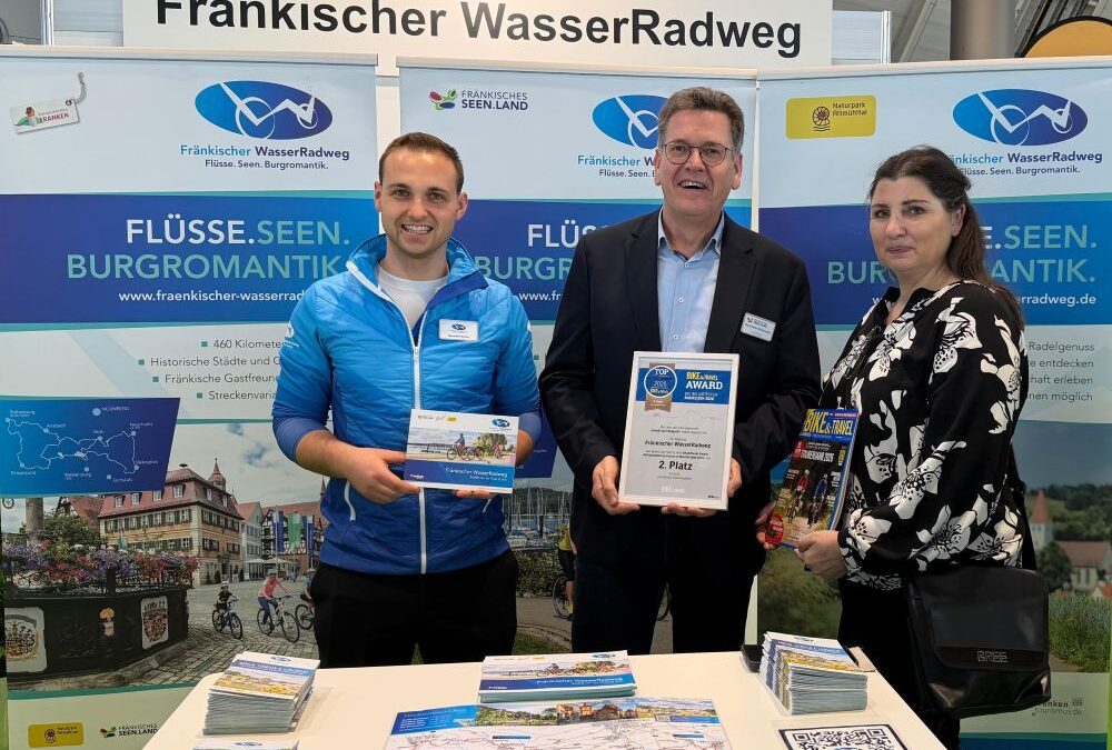 Fränkischer WasserRadweg zu Deutschlands zweitbeliebtester Tour gewählt