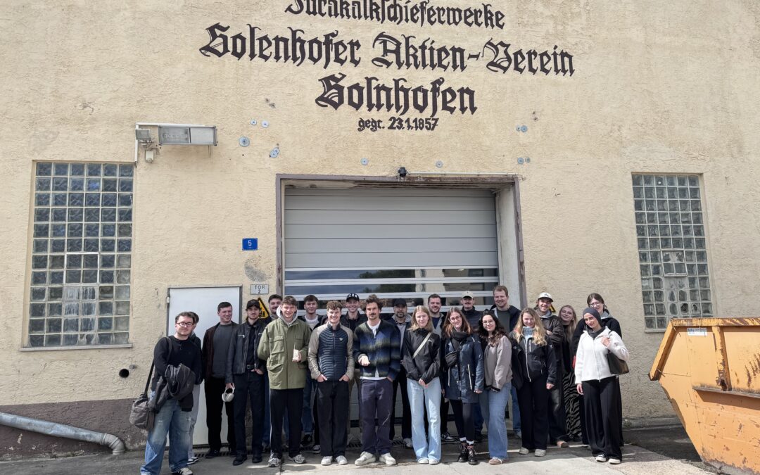 Architekturstudierende der Hochschule München entdecken Naturstein aus Altmühlfranken