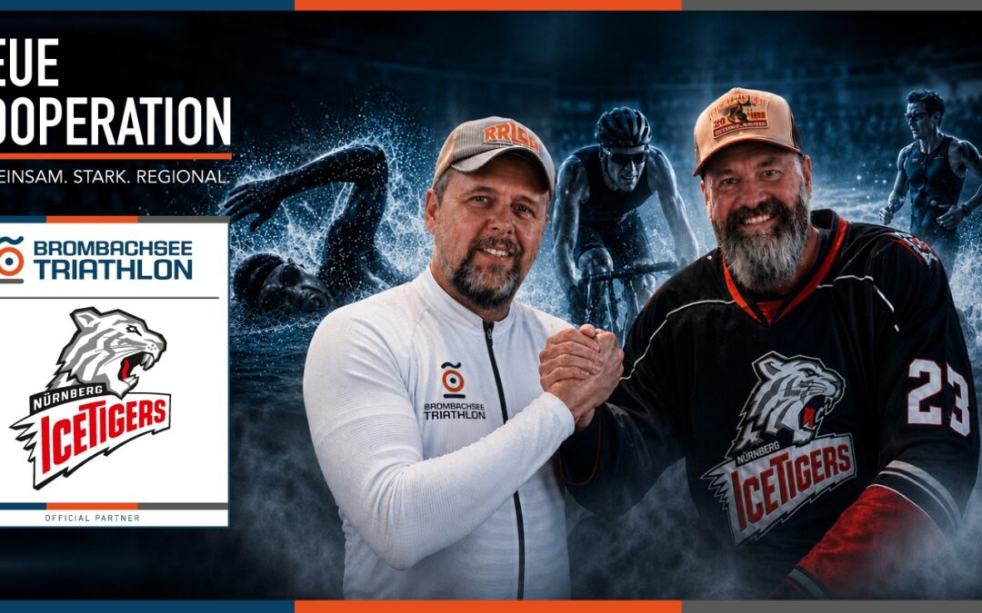 Brombachseetriathlon und Ice Tigers starten Partnerschaft &nbsp; Spitzensport verbindet